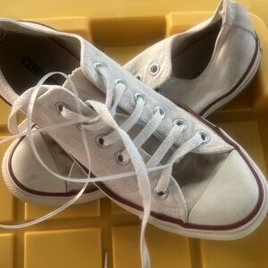 Sz 7 Men’s Converse  chuck Taylor All Starts Unisex Shoe in Cream beige M7 W9